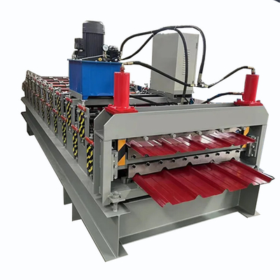 機械を作る機械色の鋼鉄タイルを形作る自動化されたPPGIの物質的な二重層ロール