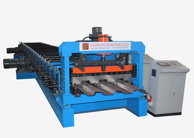 ライン金属の鋼板のDeckingの床の生産機械を形作るチェーン輸送ロール