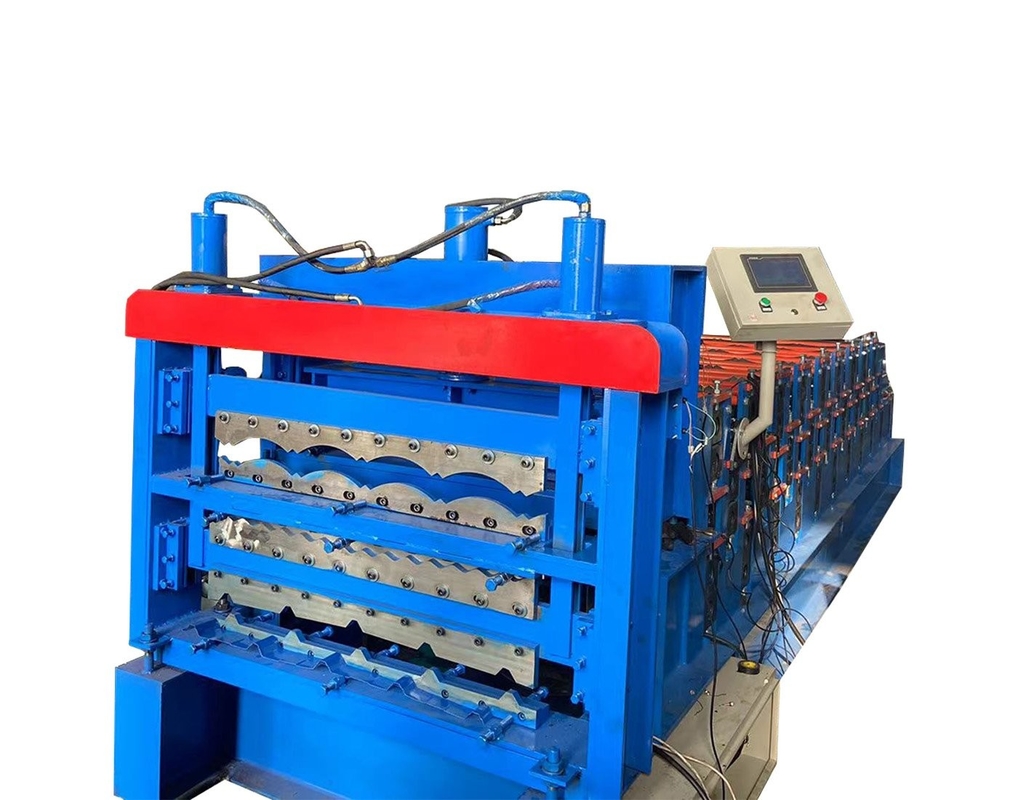 0.8mmは機械Ibrを形作る3つの層ロール タイルを波形を付け、艶をかけた