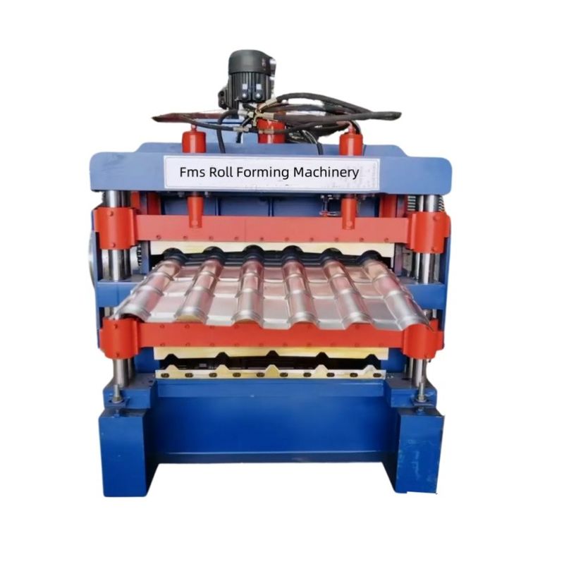 オートマティック PPGI GI PPGL GL IBR パネル ダブルレイヤ メタル 屋根 ロール 形成 機械 TR4 TR5 ローグラテッド 屋根 シート 鋼タイル