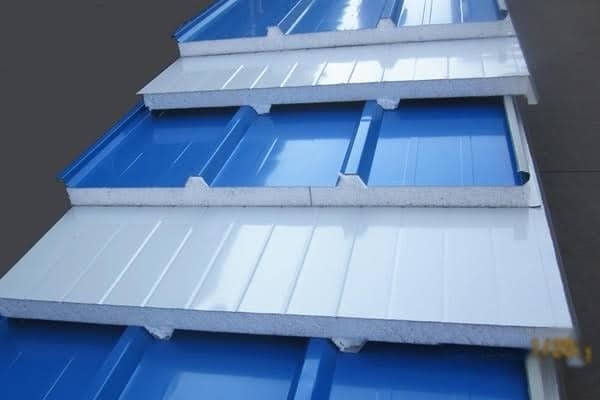 高速EPS ロックウルサンドイッチ屋根タイルパネル 製造ライン 建設用
