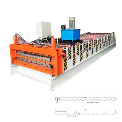 カスタマイズ可能な台形二重層機械15m/Minを形作ることを冷間圧延するため