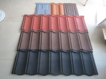 金属の石造りの上塗を施してある1340*420mm Prepainted電流を通された鋼鉄屋根瓦