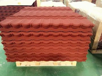 色の石は電流を通された鋼鉄上塗を施してある金属の屋根瓦をPrepainted