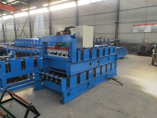 台形760mm機械を形作る5本の肋骨PLCの屋根瓦ロール
