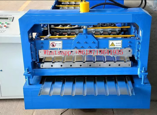 効率的な生産のためのPLC制御2.5T波紋屋根シートロール形成機械